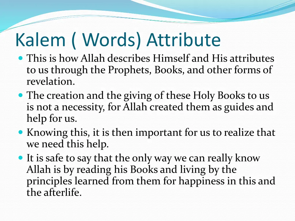 kalem words attribute this is how allah describes