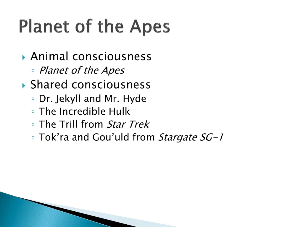 animal consciousness planet of the apes shared