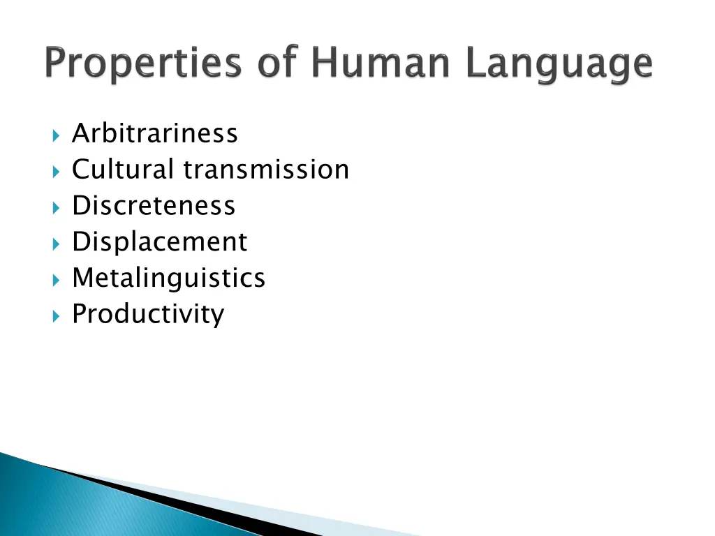 arbitrariness cultural transmission discreteness