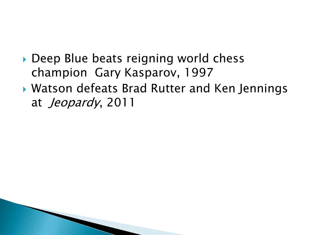 deep blue beats reigning world chess champion