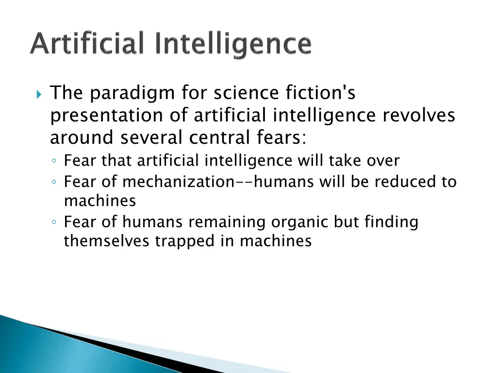 the paradigm for science fiction s presentation