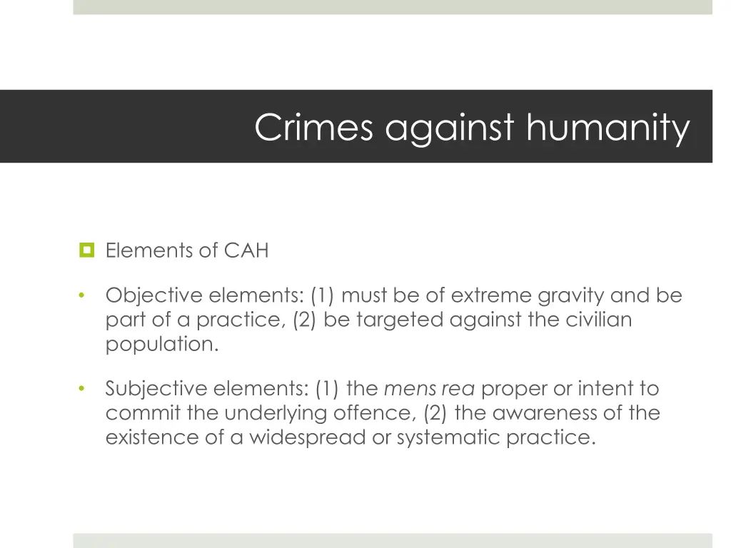 crimes against humanity 2