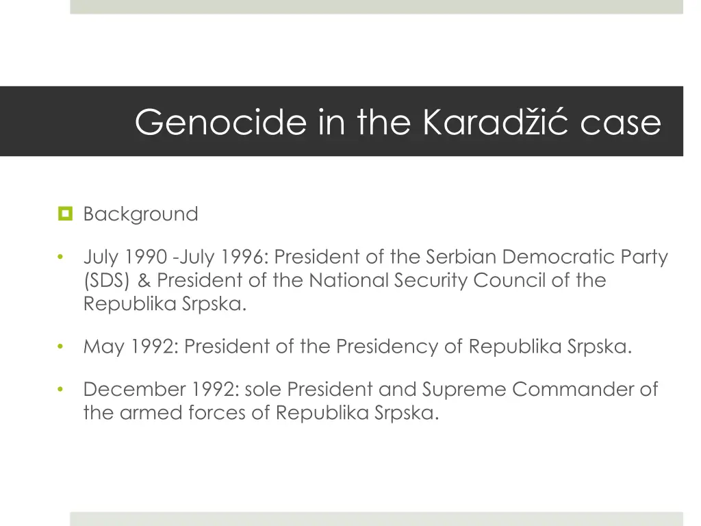 genocide in the karad i case