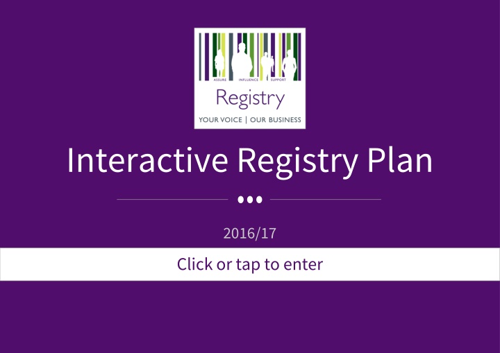 interactive registry plan