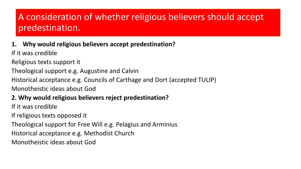 a consideration of whether religious believers