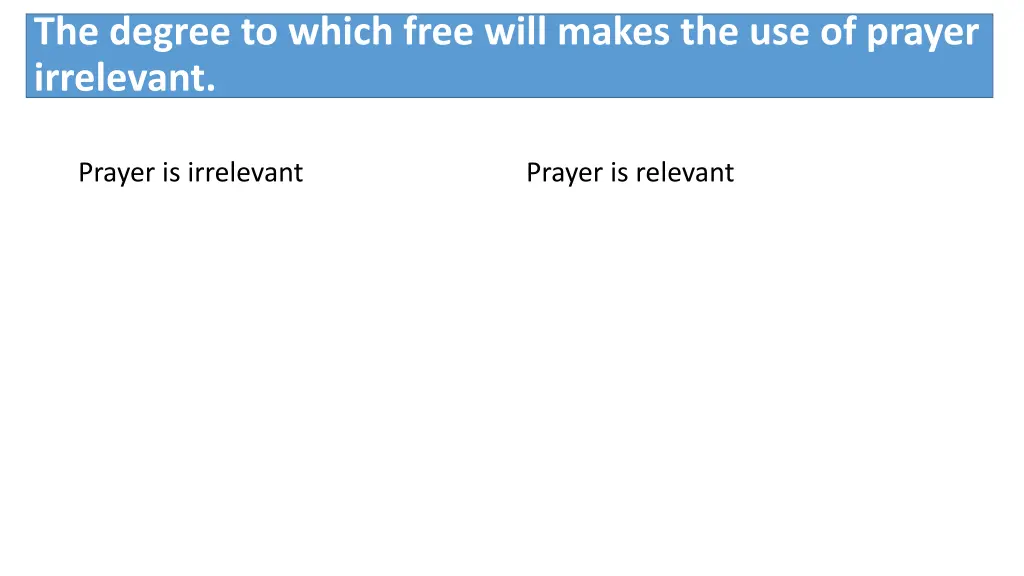 the degree to which free will makes