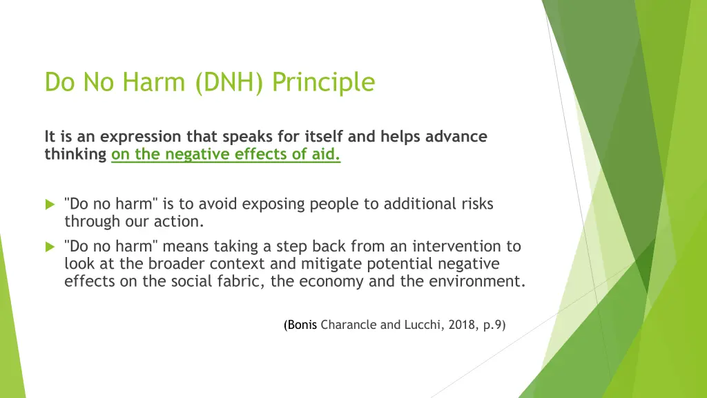 do no harm dnh principle