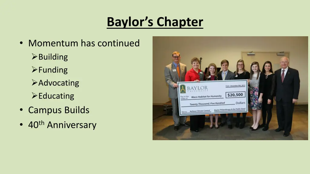 baylor s chapter