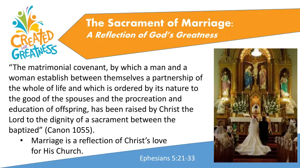 the sacrament of marriage a reflection