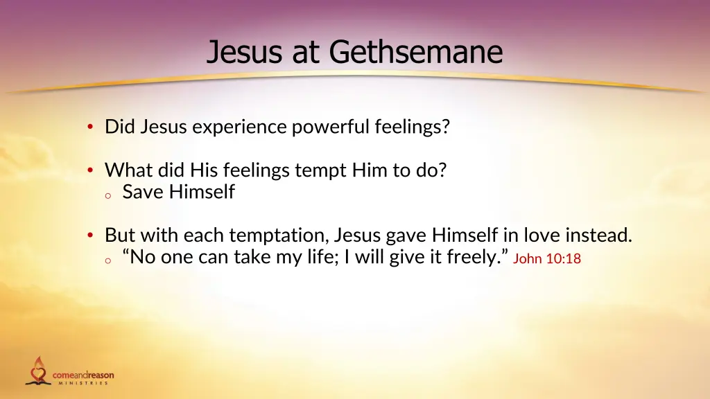 jesus at gethsemane