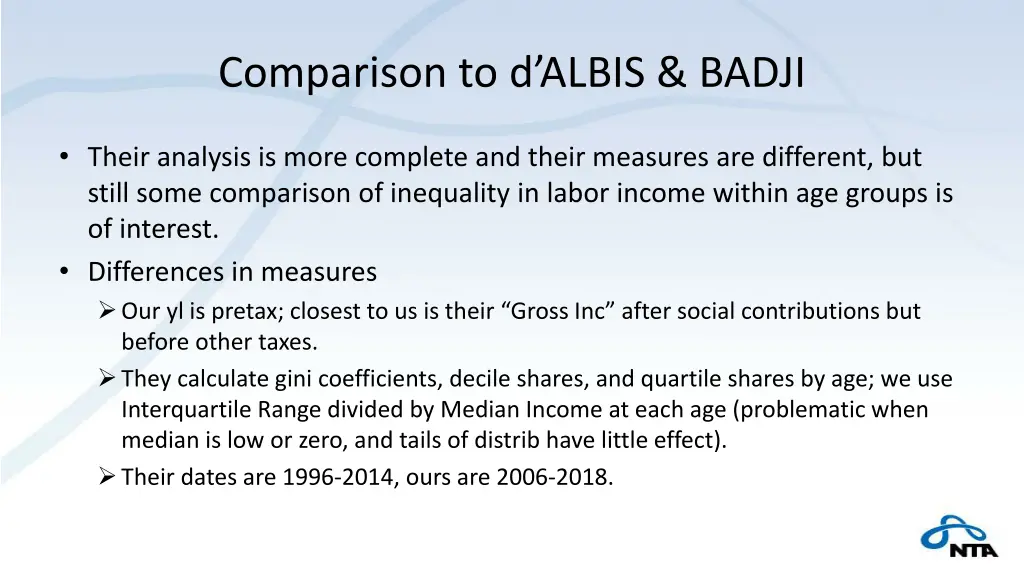 comparison to d albis badji