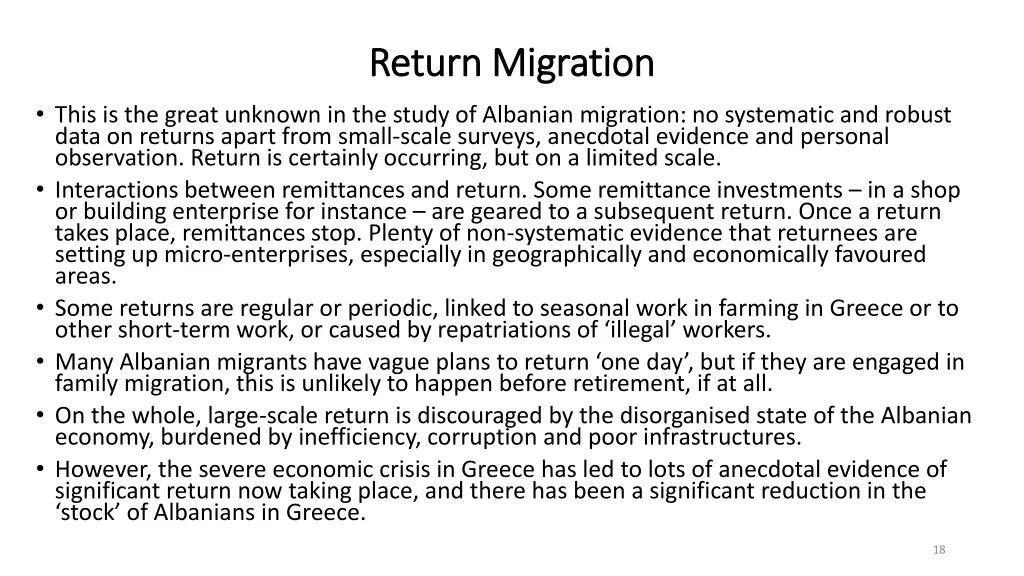 return migration return migration