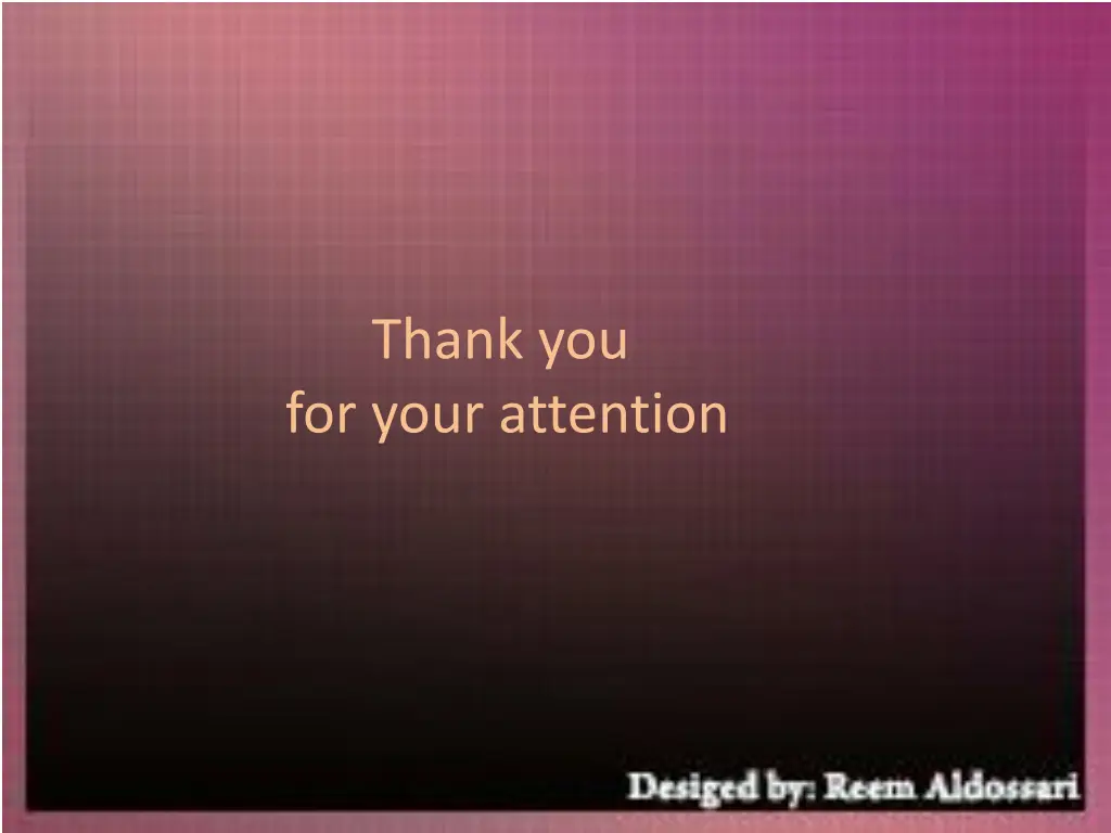 thank you for your attention