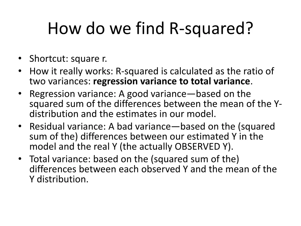 how do we find r squared