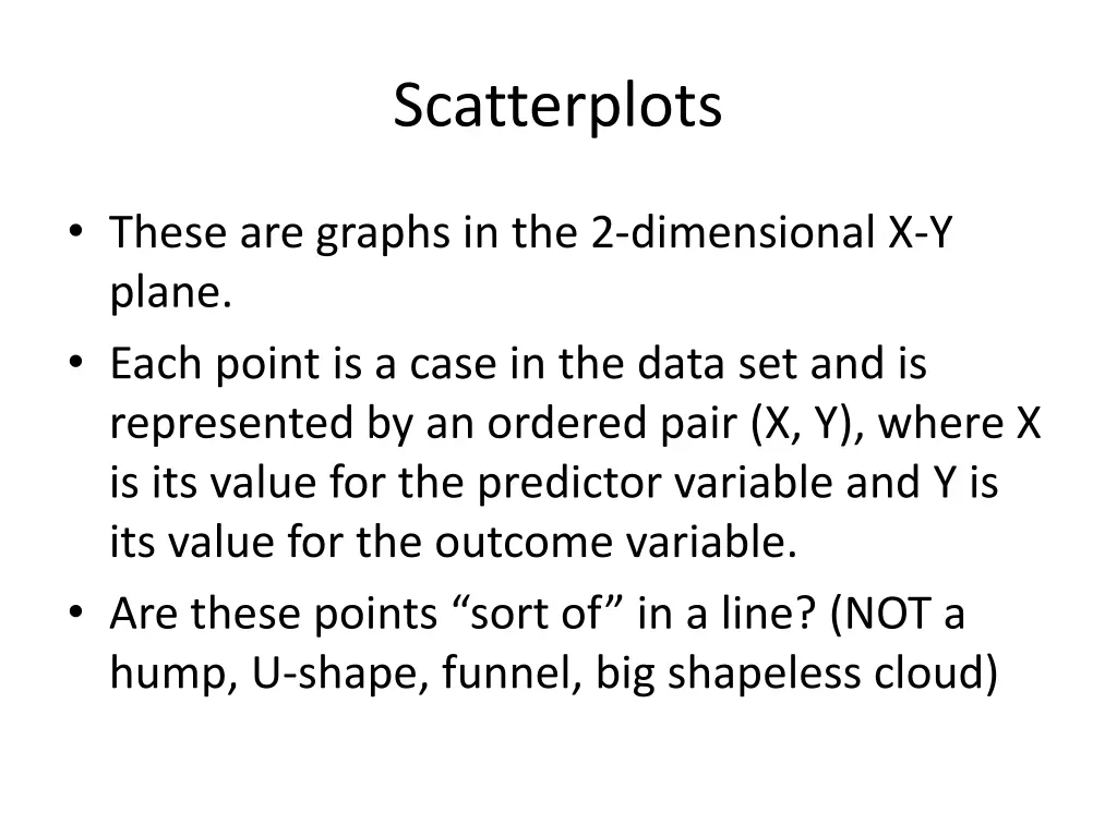 scatterplots