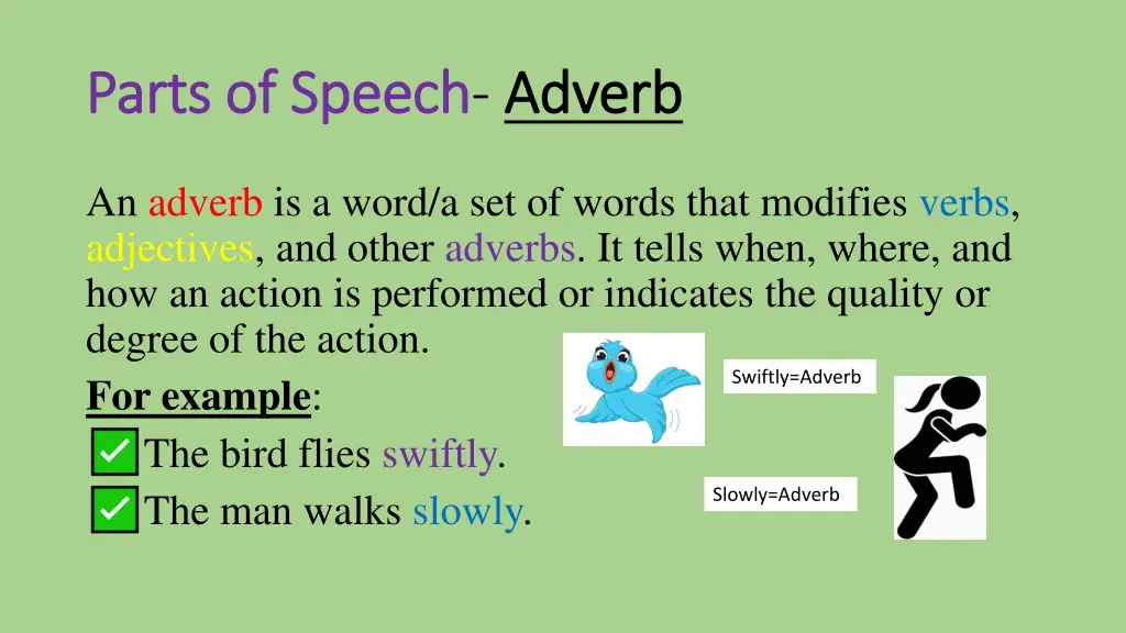 parts of speech parts of speech adverb