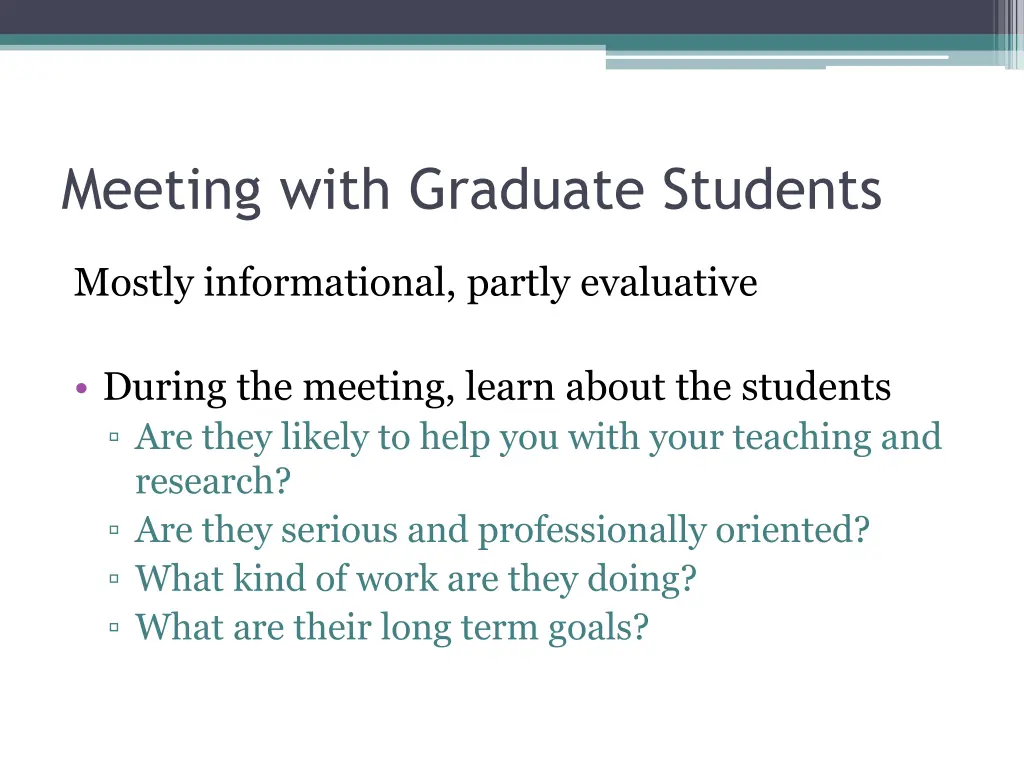 meeting with graduate students 1