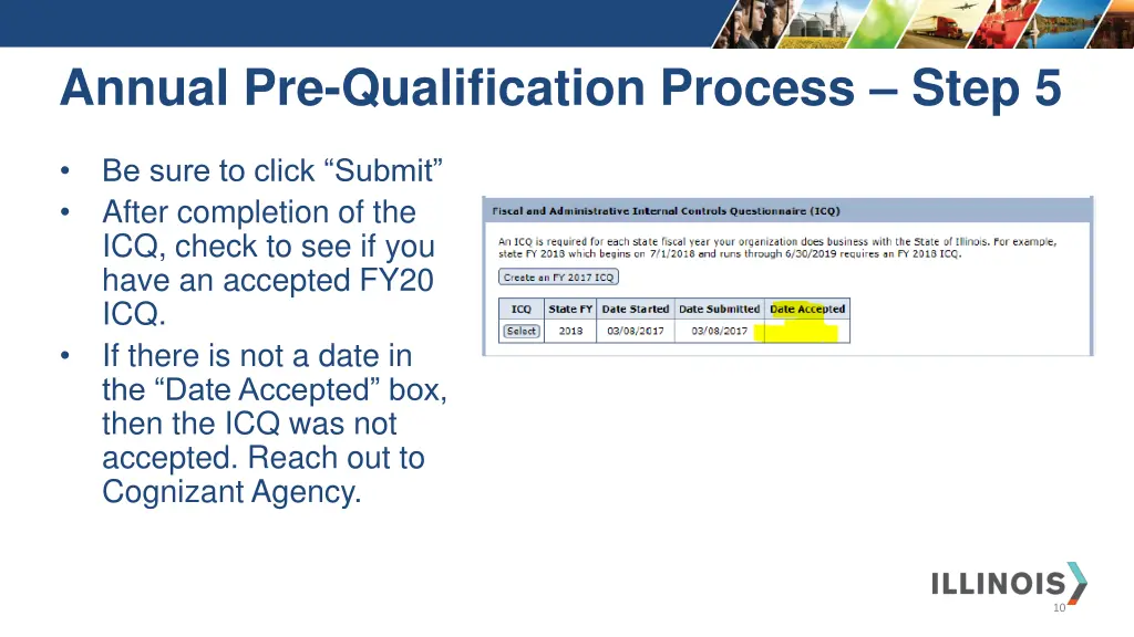 annual pre qualification process step 5 1