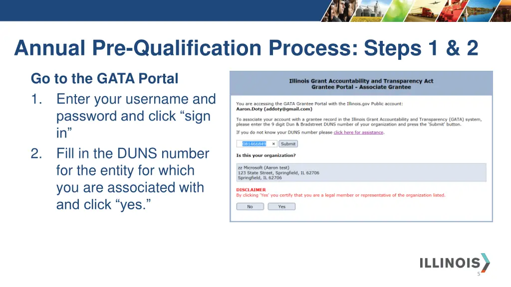 annual pre qualification process steps 1 2