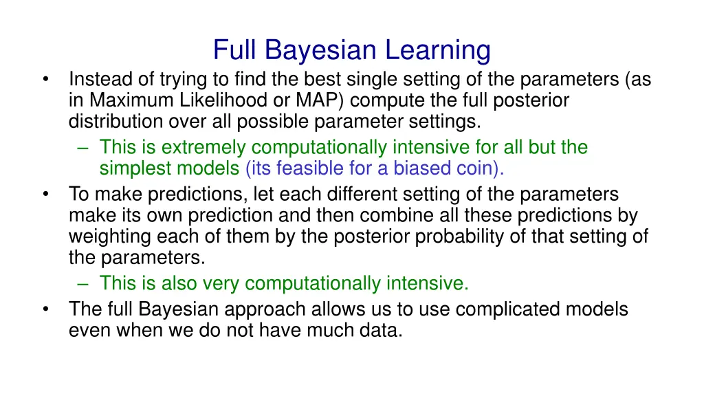 full bayesian learning