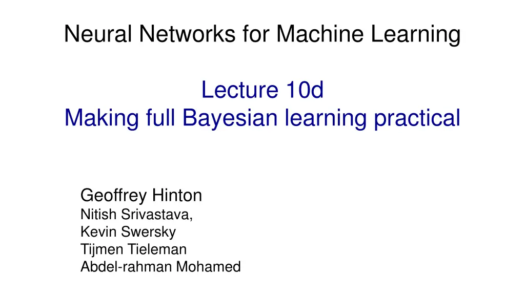 neural networks for machine learning 3