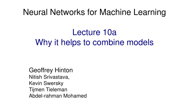 neural networks for machine learning