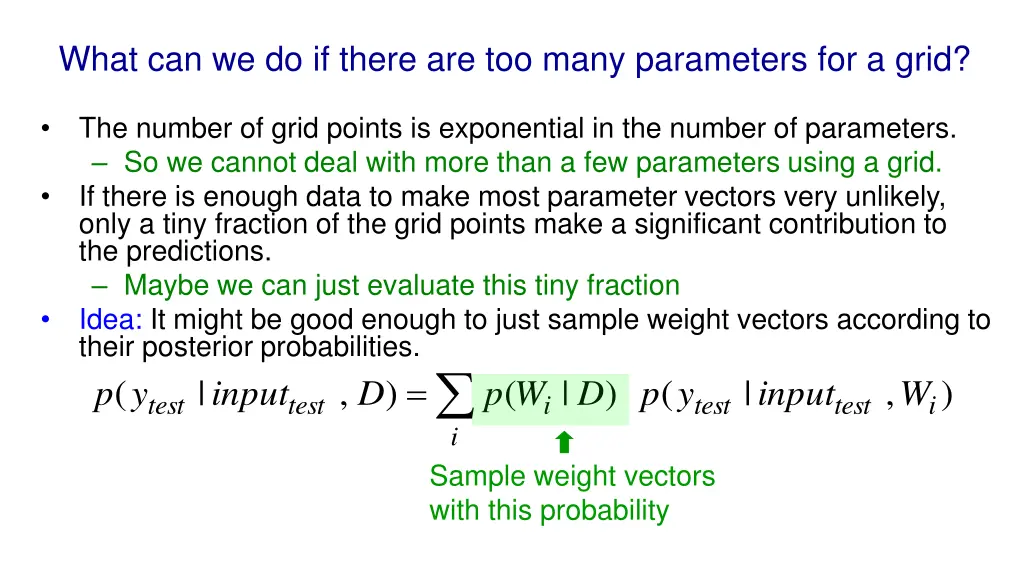 what can we do if there are too many parameters