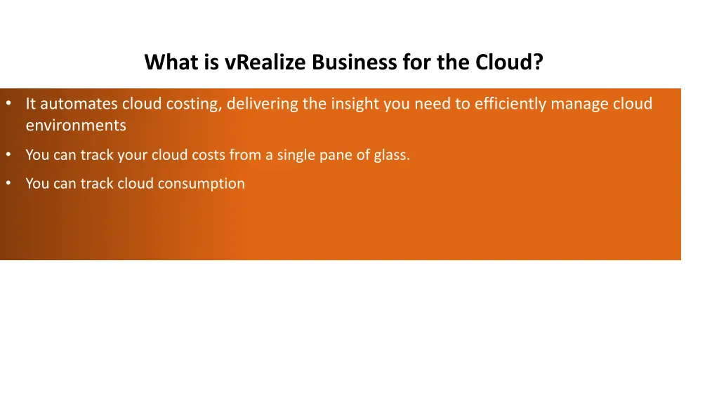 what is vrealize business for the cloud