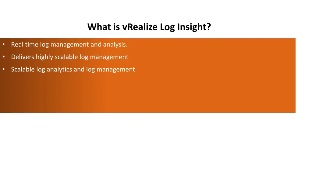 what is vrealize log insight