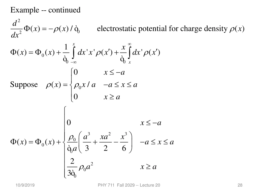 example continued d dx