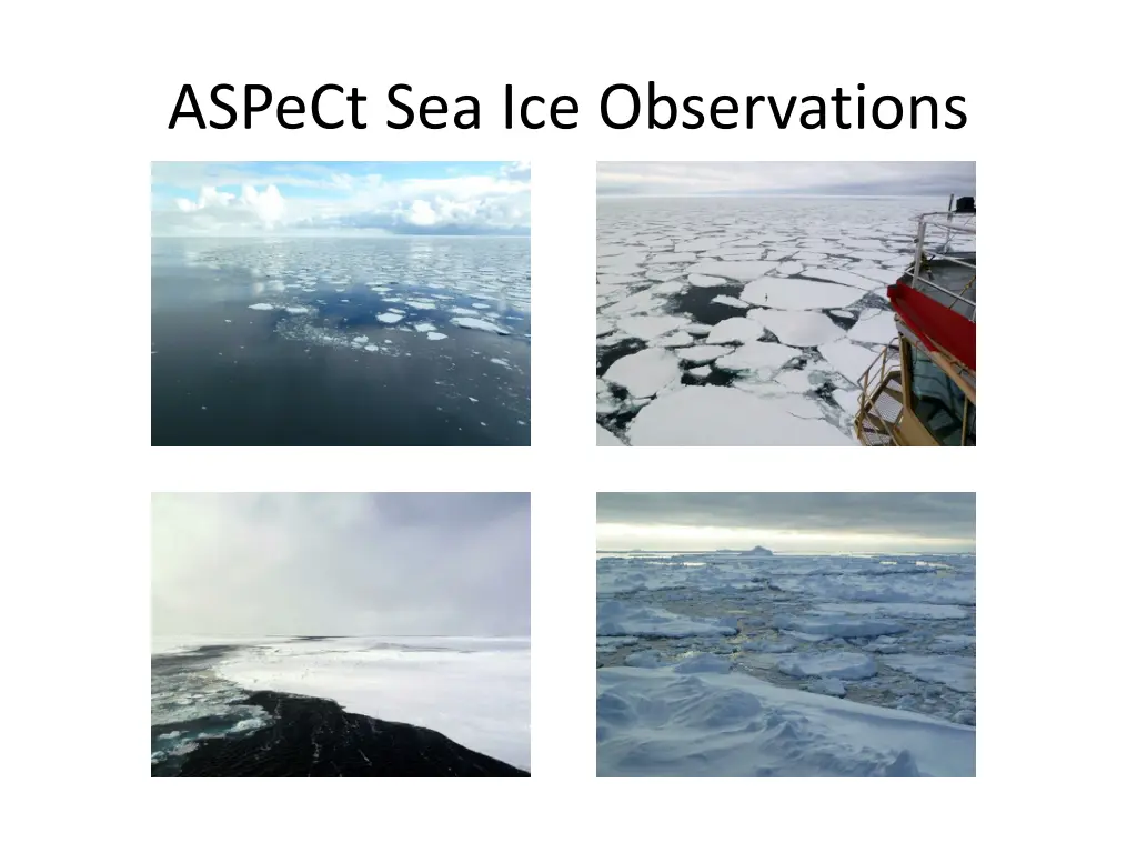 aspect sea ice observations