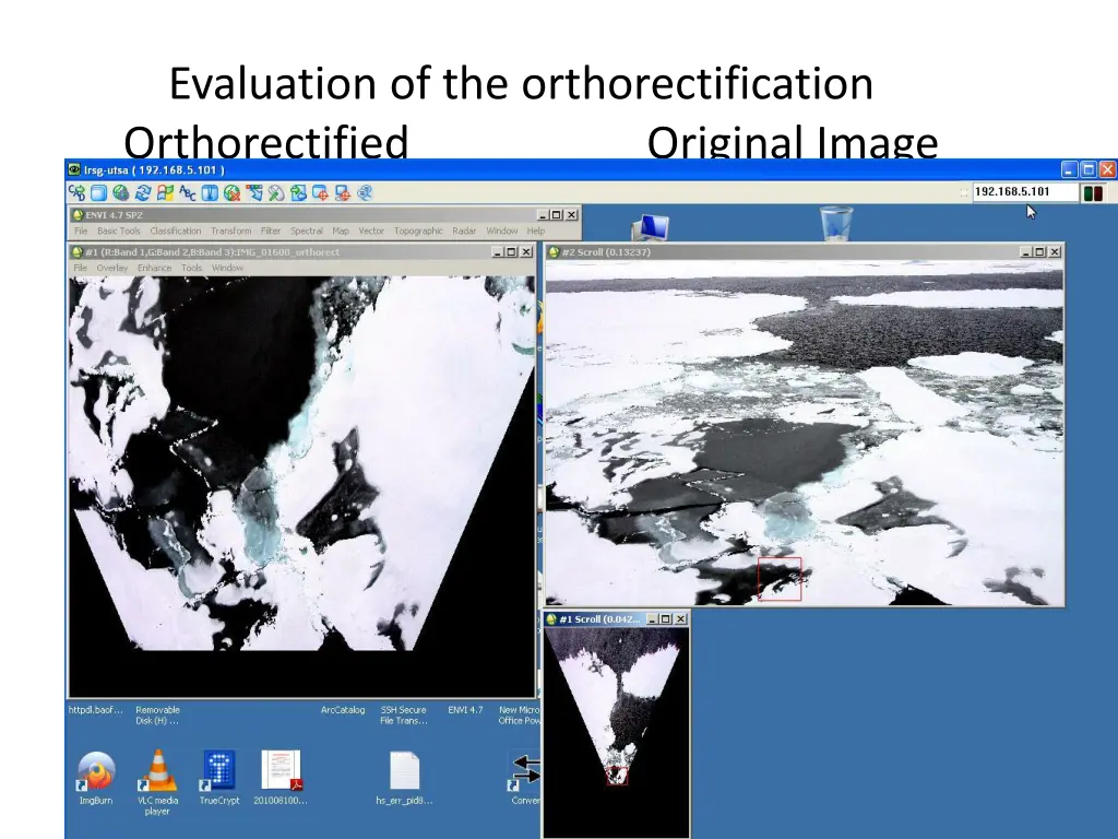 evaluation of the orthorectification