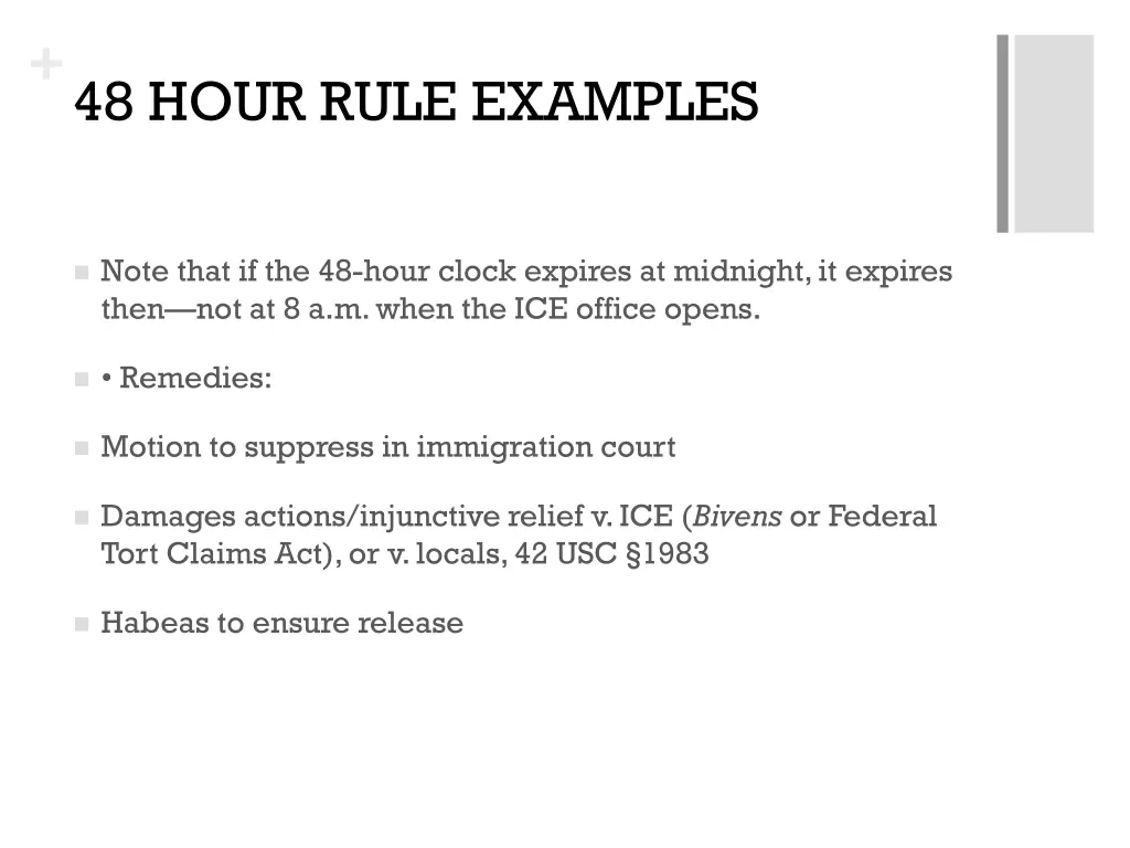 48 hour rule examples 1