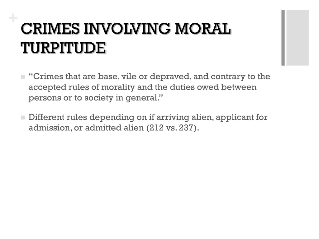 crimes involving moral turpitude