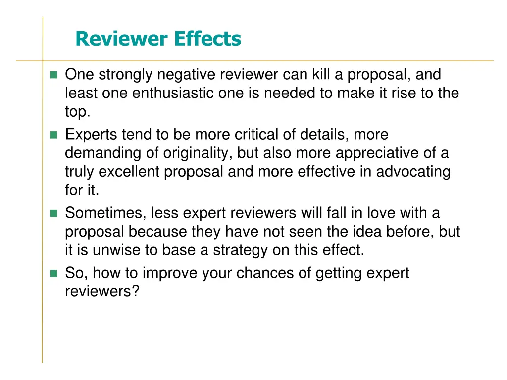 reviewer effects