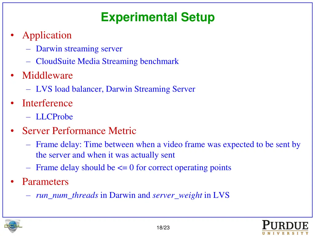 experimental setup