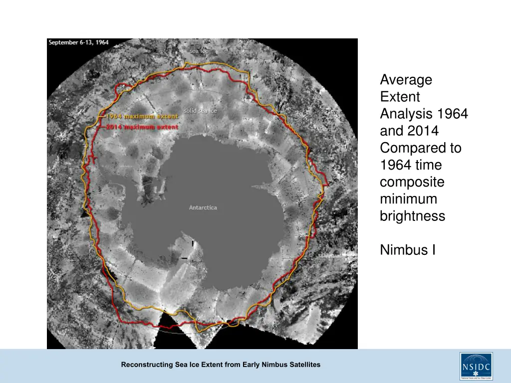 average extent analysis 1964 and 2014 compared