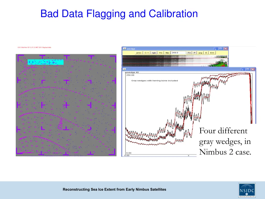 bad data flagging and calibration