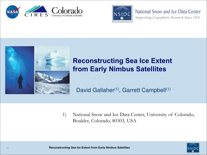 reconstructing sea ice extent from early nimbus