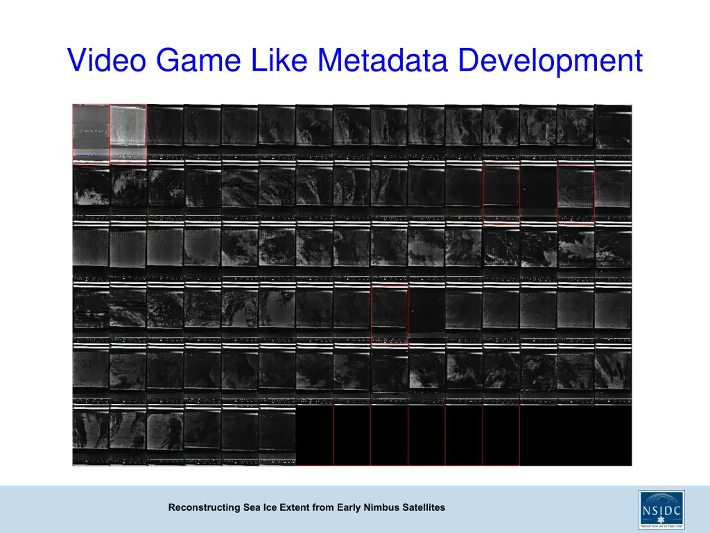 video game like metadata development