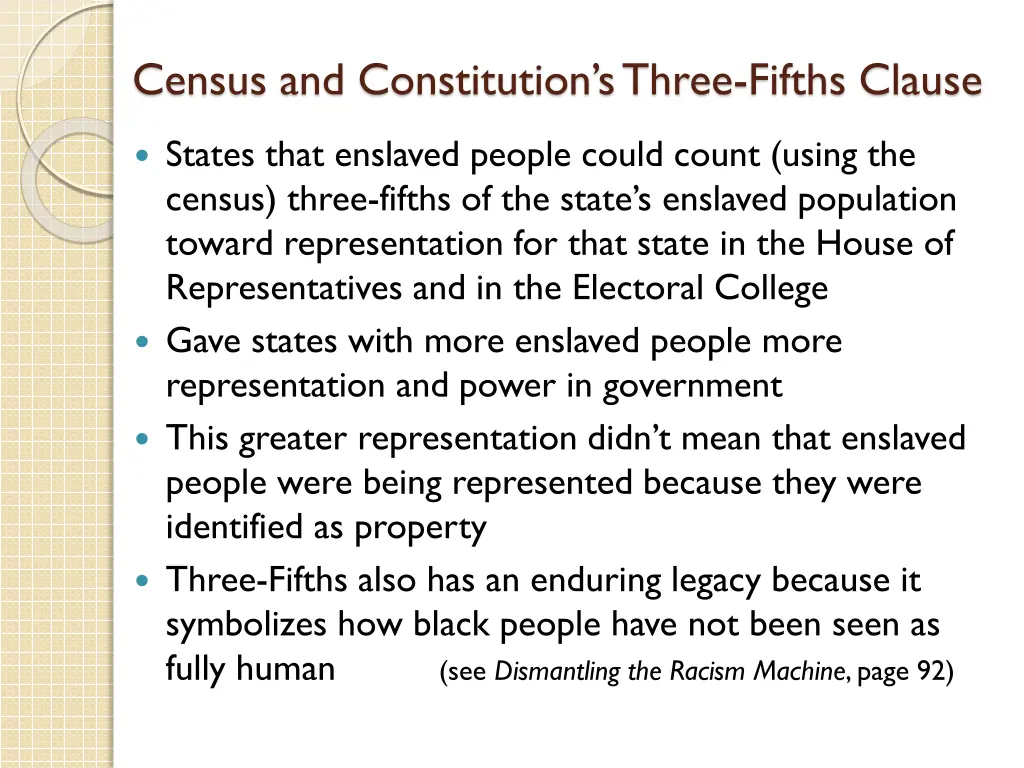 census and constitution s three fifths clause