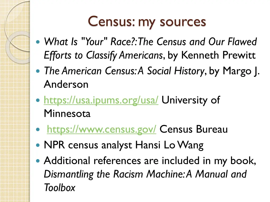 census my sources