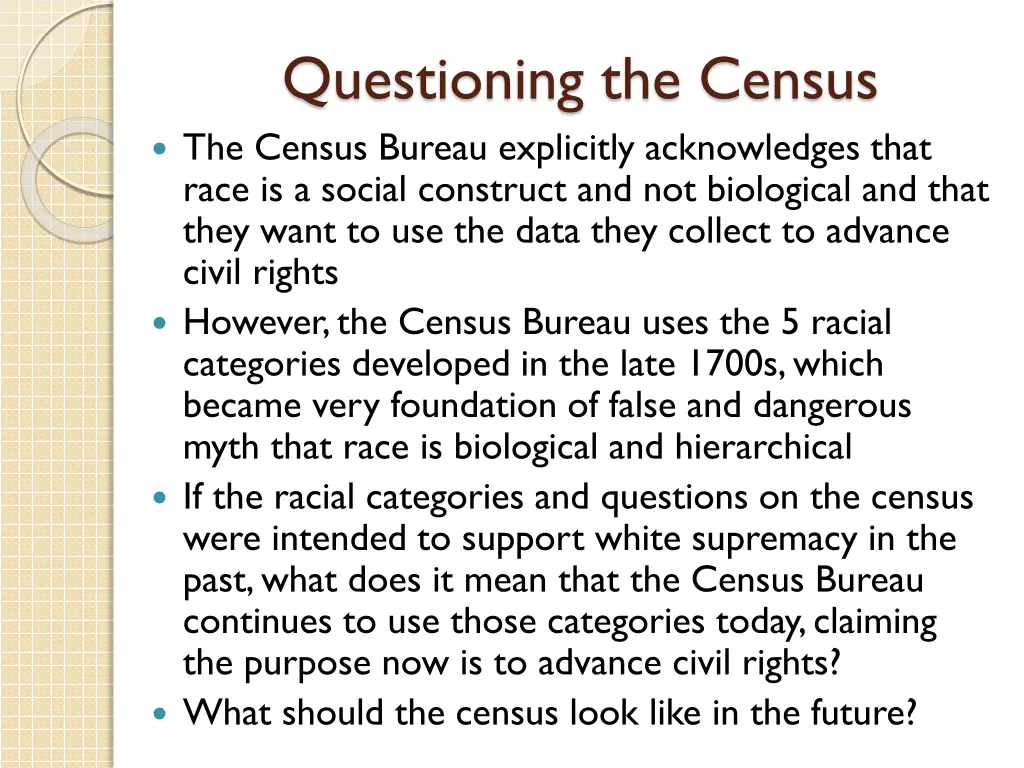 questioning the census the census bureau