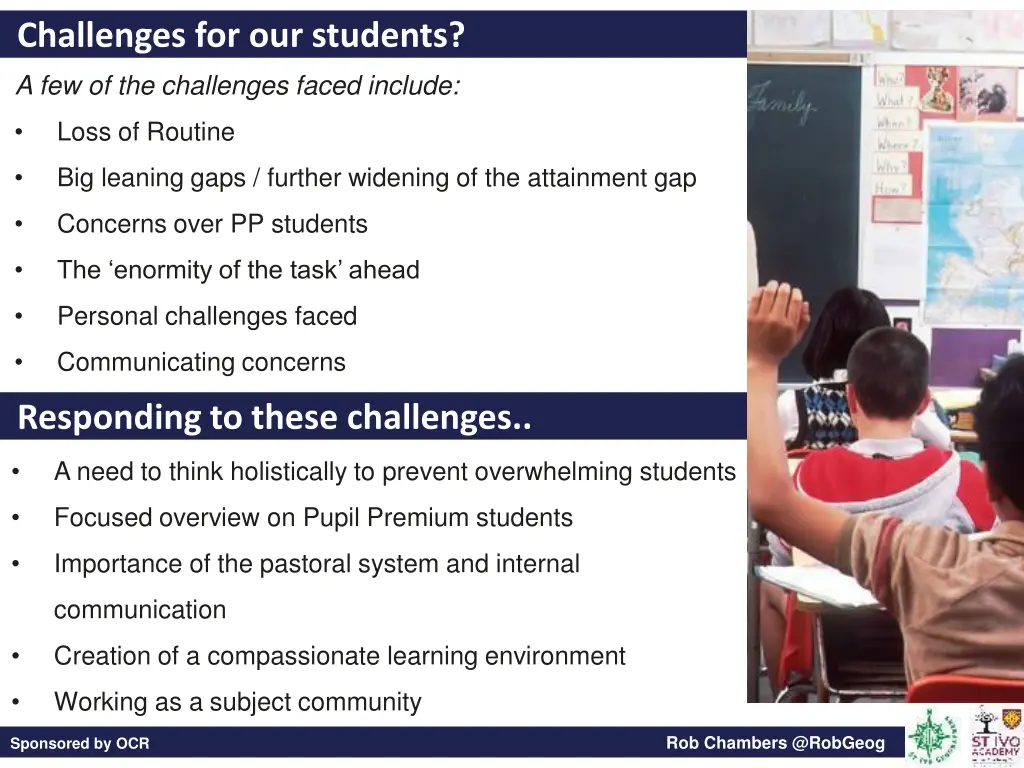 challenges for our students