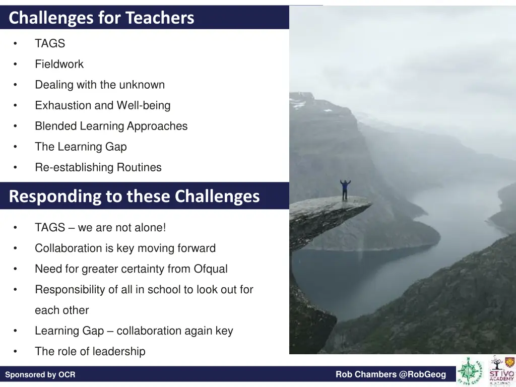 challenges for teachers