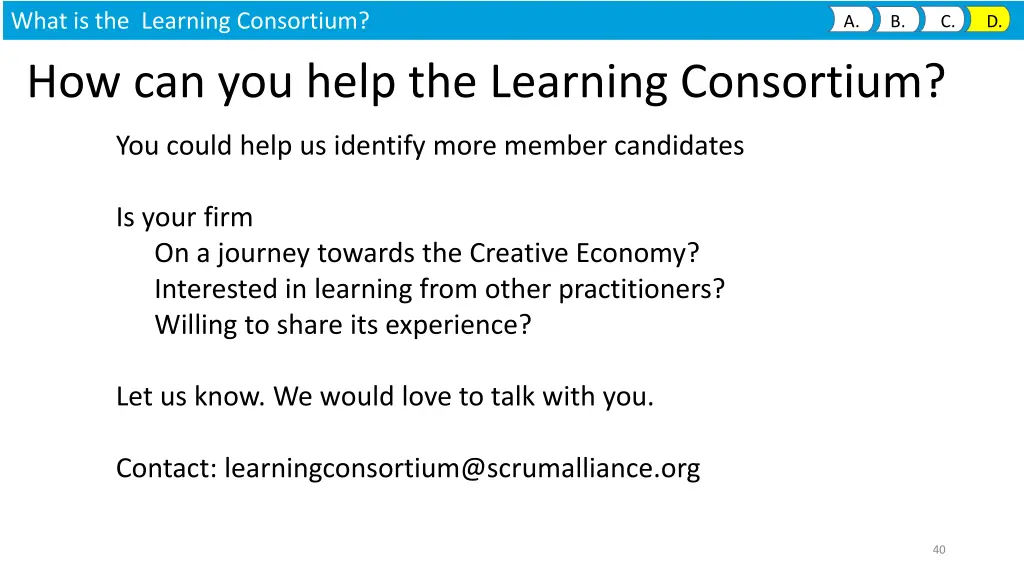 what is the learning consortium 6