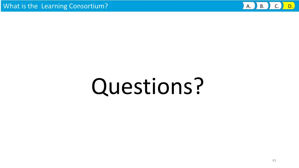 what is the learning consortium 7