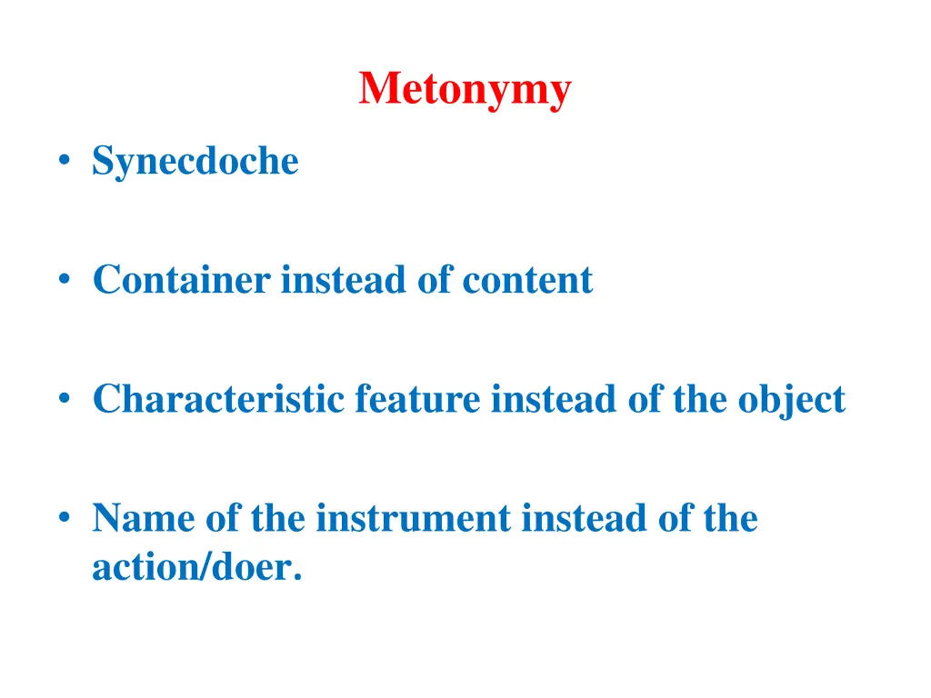 metonymy