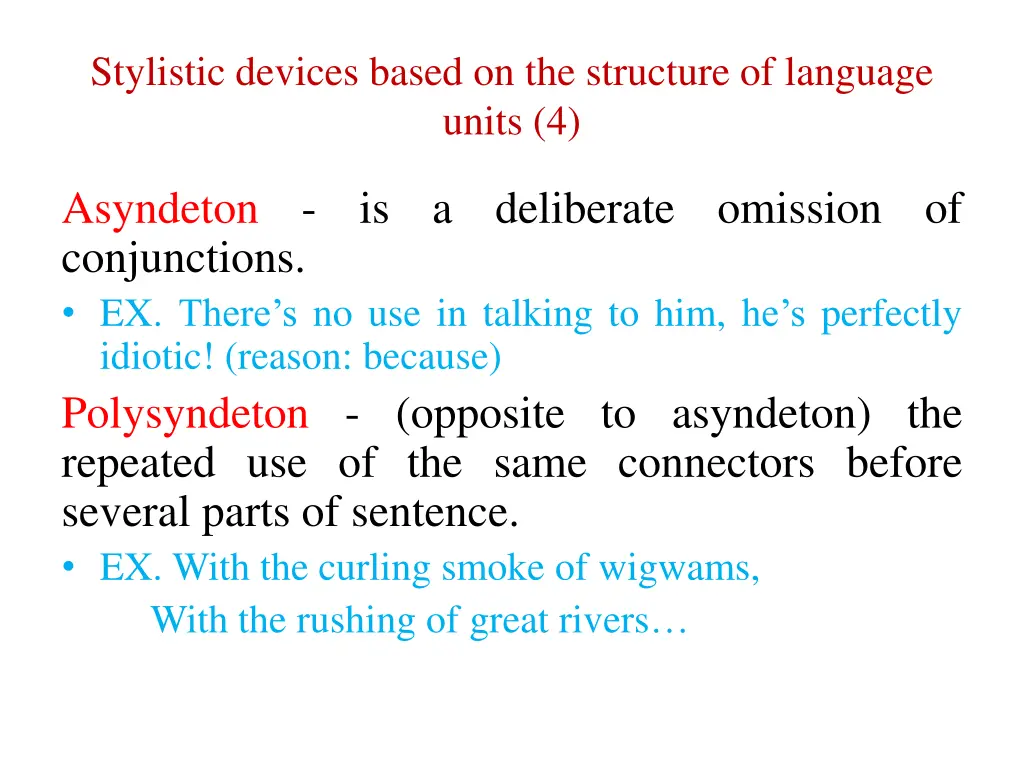 stylistic devices based on the structure 2