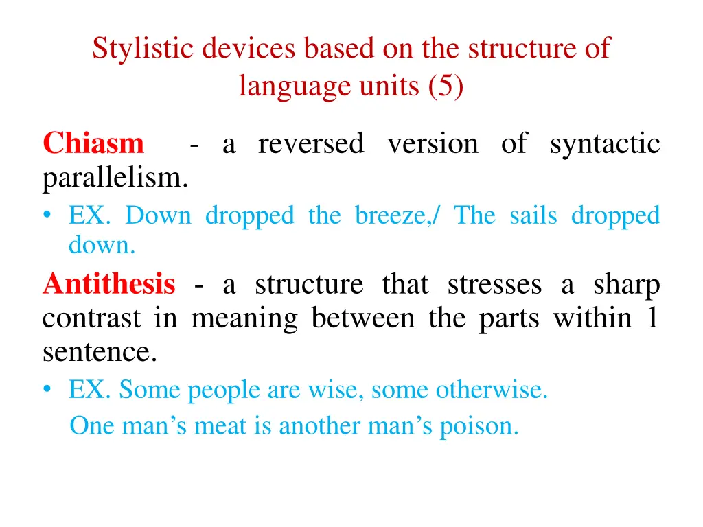 stylistic devices based on the structure 3